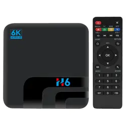 H6 Smart Tv Box Bt Android 8,1 Allwinner 4 ядра 64 бита 2 ГБ + 16 Гб Media Player 6 K Ультра HD Tv компьютерной приставки к телевизору штепсельная вилка стандарта США