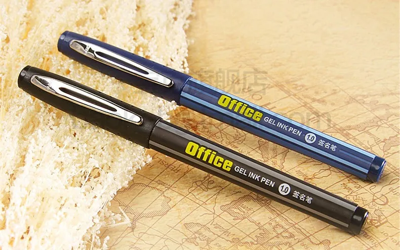 Гелевая ручка BAOKE, PC1048, ручка большой емкости, картридж 1,0 мм, офисные принадлежности, школьные принадлежности, черный синий(добро пожаловать в наш магазин