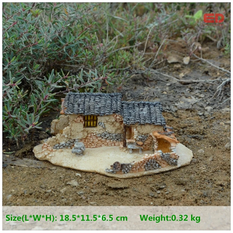 

Everyday Collection Resin old house fairy garden miniatures decoration & Home Decoration Accessories & Car Decoration