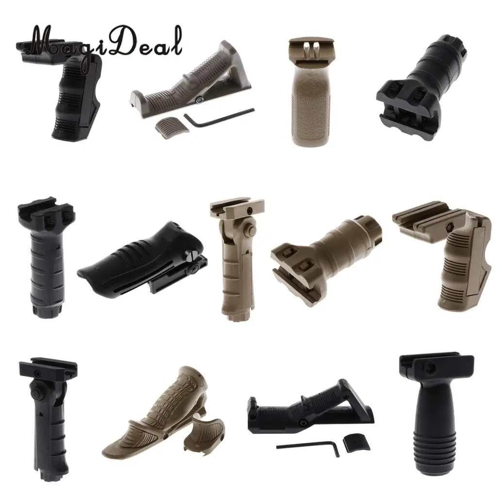 MagiDeal Vertical Front Grip Forward Foregrip For Picatinny Front Rail L Shape Black