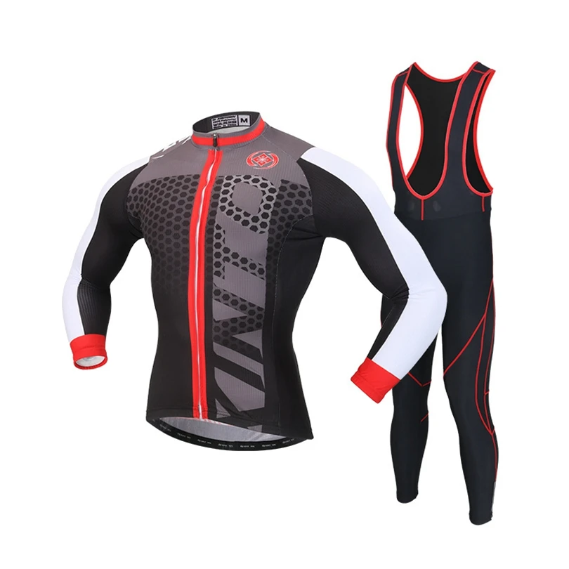 Команда Xintown Мужская Ropa Ciclismo Одежда для велоспорта велосипед длинный рукав Джерси куртка и комбинезон Велосипедное оборудование S-4XL