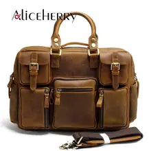Мужская сумка для путешествий из натуральной кожи, мужская сумка из воловьей кожи, повседневная водонепроницаемая сумка большой емкости, винтажная спортивная сумка, коричневая сумка