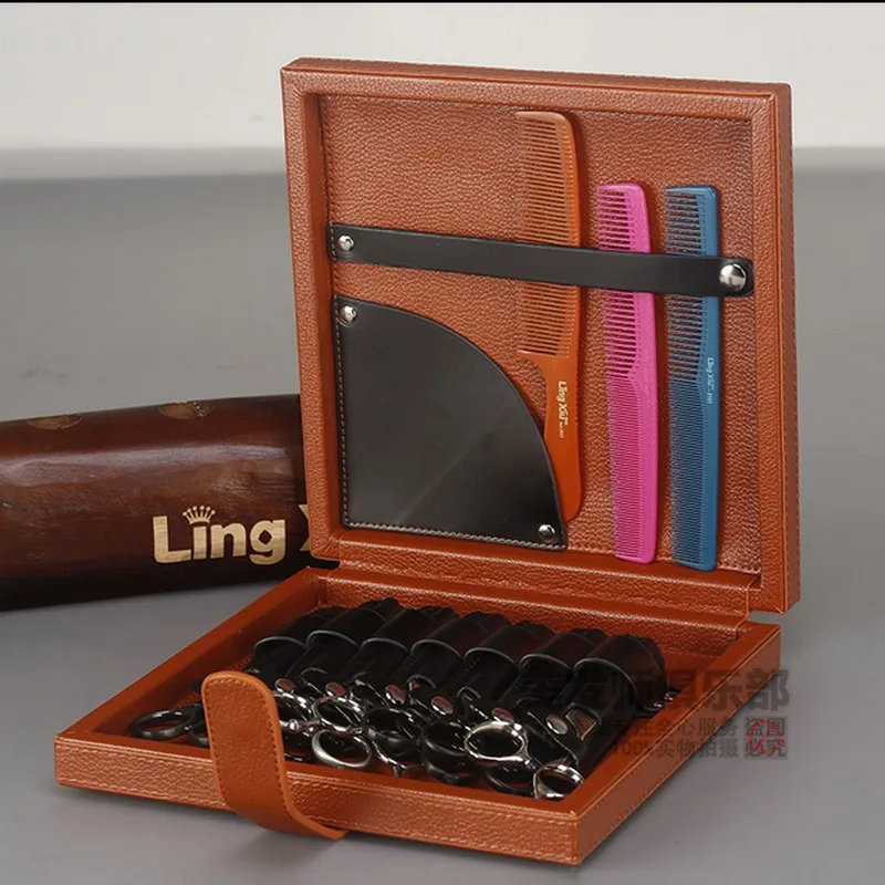 Чехол для парикмахерской из 100% натуральной кожи 7 шт.|organizer case|organizer toolsorganizer tool bag |