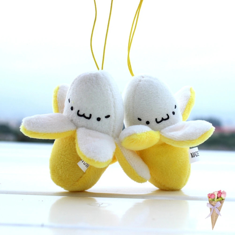 Cute Cell Phone Strap Charm Mobile Phone Skinned banana Plush Doll Phone Strap Pendant Cellphone Decoration Accessories Cute Cell Phone Strap Charm Mobile Phone Skinned banana Plush Doll Phone Strap Pendant Cellphone Decoration Accessories