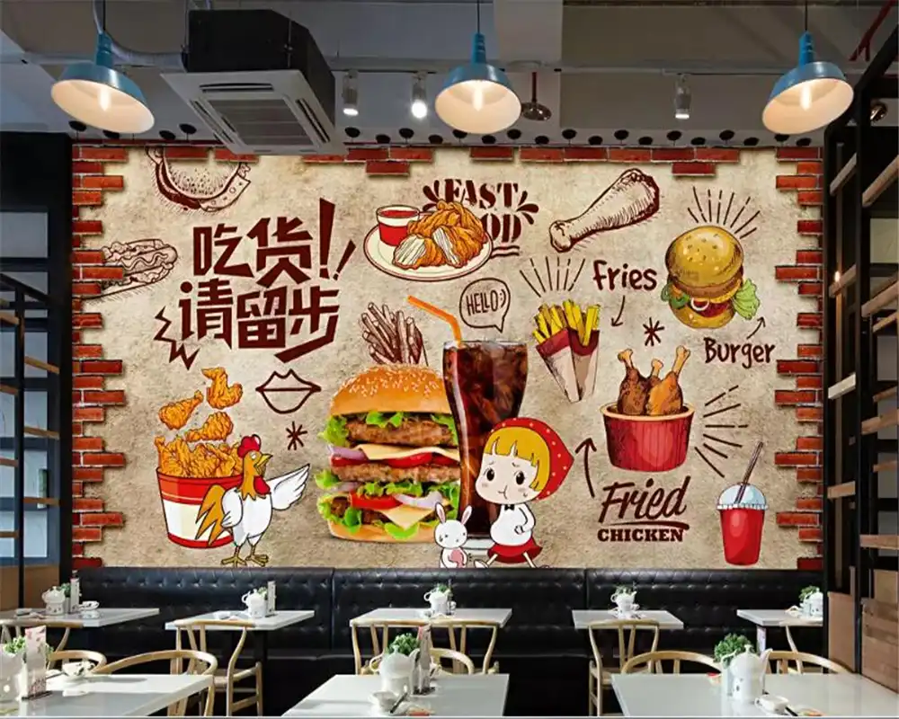 ورق حائط مطعم برجر Copos ورق حائط مطعم برجر Copos