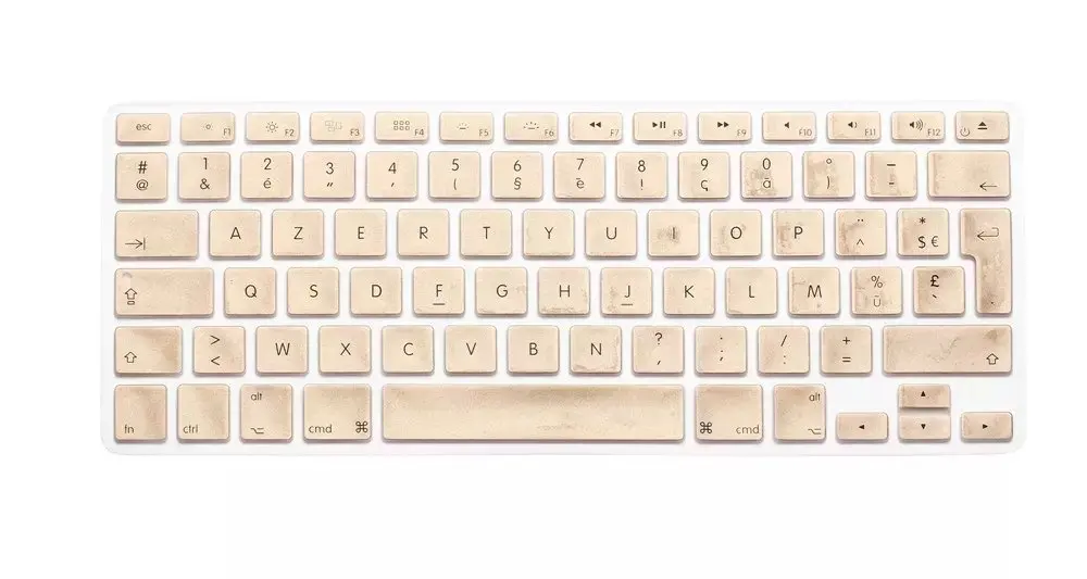 Арабский ЕС ЕВРО AZERTY Французская клавиатура чехол для Macbook Air Pro retina 13 15 силиконовая клавиатура протектор кожи Для iMac - Цвет: Золотой