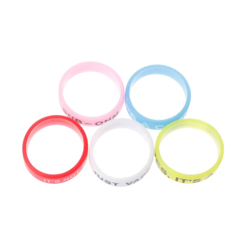 

5Pcs Silicone Rings Anti-Slip Bands For Vape Tank Mods E-Cigarette Atomizers