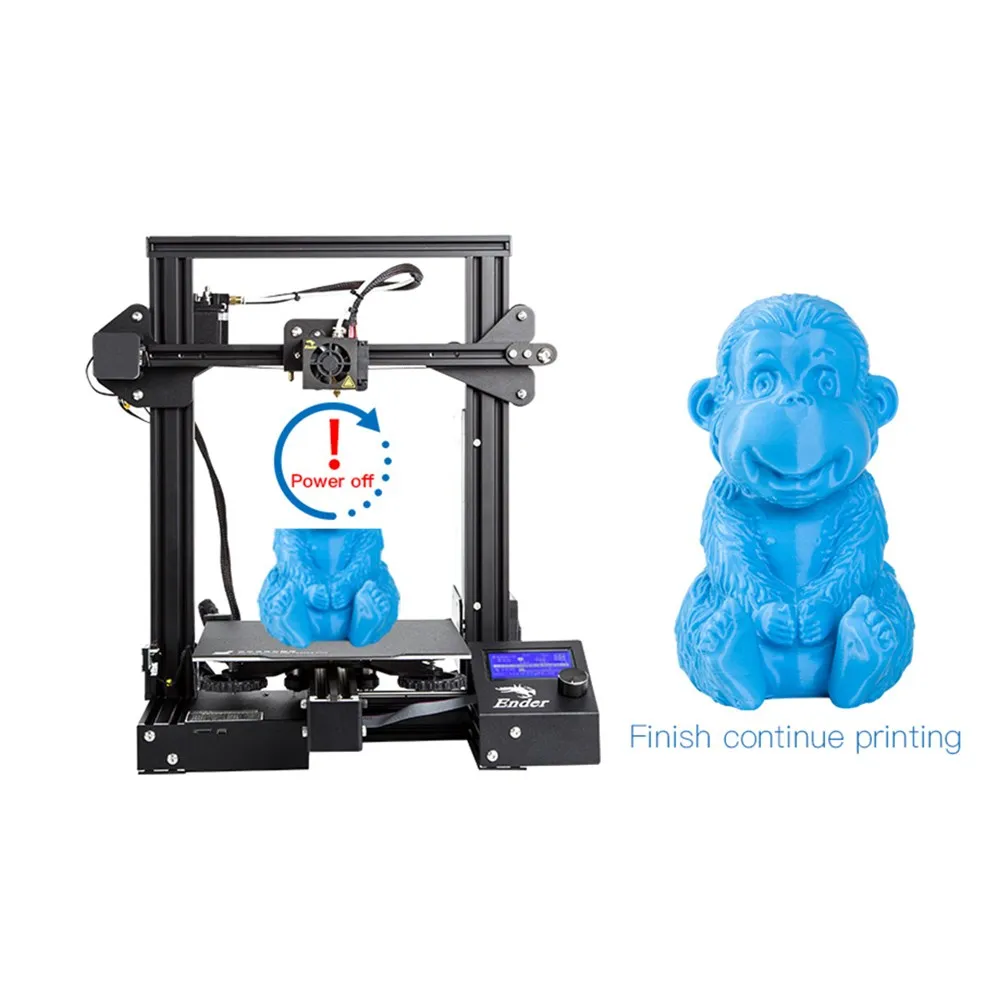 Creality 3D Ender 3 PRO 3d принтер обновленный Cmagnet сборка пластина повторное отключение