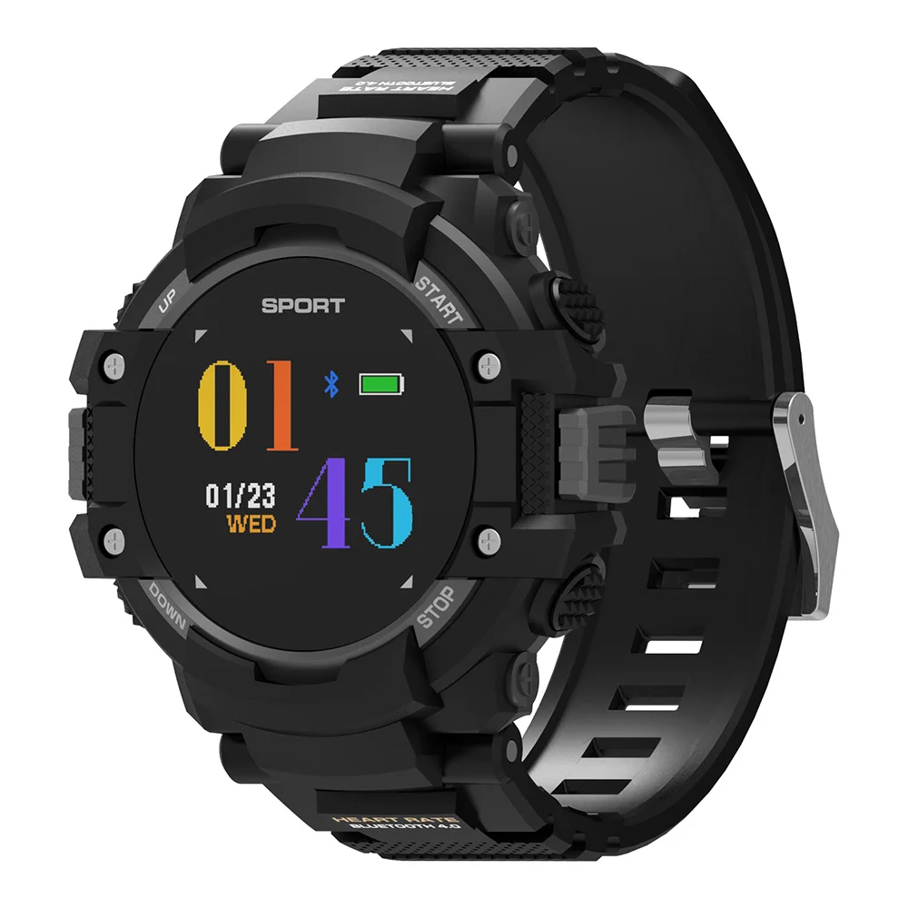 DTNO.1 F7 gps Смарт часы носимые устройства трекер Bluetooth 4,2 альтиметр барометр компас на открытом воздухе smartwatch - Цвет: Battleship Gray