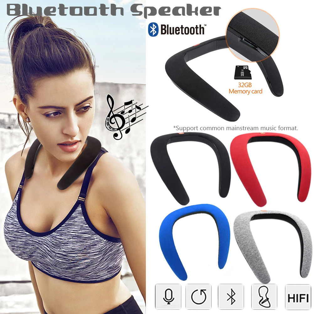 Bluetooth Speaker Portable Speaker Music Neckwear Bluetooth Stereo Wearable Speaker Subwoofer Bluetooth Sports Wireless Speaker Bluetooth Speaker Portable Speaker Music Neckwear Bluetooth Stereo Wearable Speaker Subwoofer Bluetooth Sports Wireless Speaker