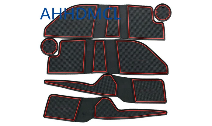 Car Anti-Dirty Pad Door Groove Gate Slot Cup Armrest Storage Mat For Ford Mondeo 2007 2008 2009 2010 2011 2012 2013 |
