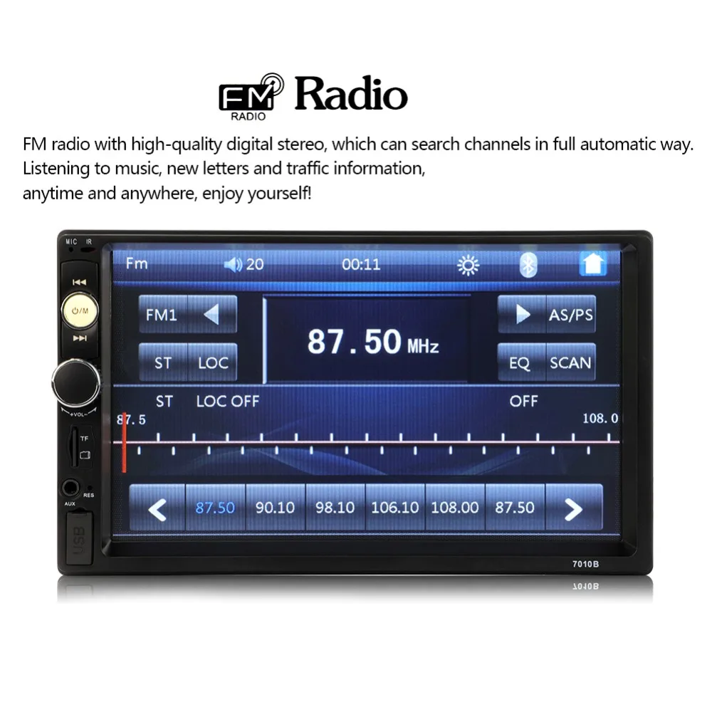 Upgrade 7010B 2 din car radio 7\