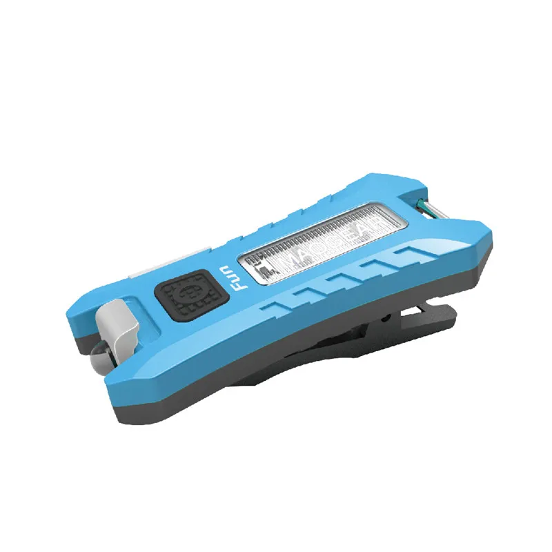 SUNREI Fun светодиодный фонарик 40LM 6 режимов USB Перезаряжаемый фонарик для ключей для походов, рыбалки, кемпинга - Испускаемый цвет: Синий