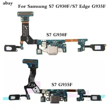 Зарядный гибкий кабель для samsung Galaxy S7 edge S7edge G935F G930F микрофон usb зарядный порт разъем док-станция для S7 Замена