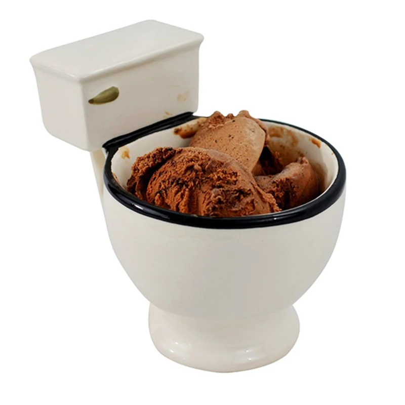 

2019 New Creative Novelty Funny Toilet Ceramic Cup Mug Toy With Handle 300ml Coffee Tea Ice Cream Cup Funny For Gifts
