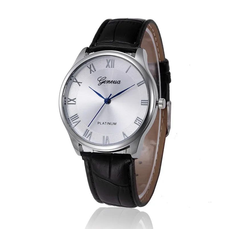 2018 New Arrival watch women Retro Design Leather Band Analog Alloy Quartz Wrist Watch casual watches relogio feminino M08 (1)