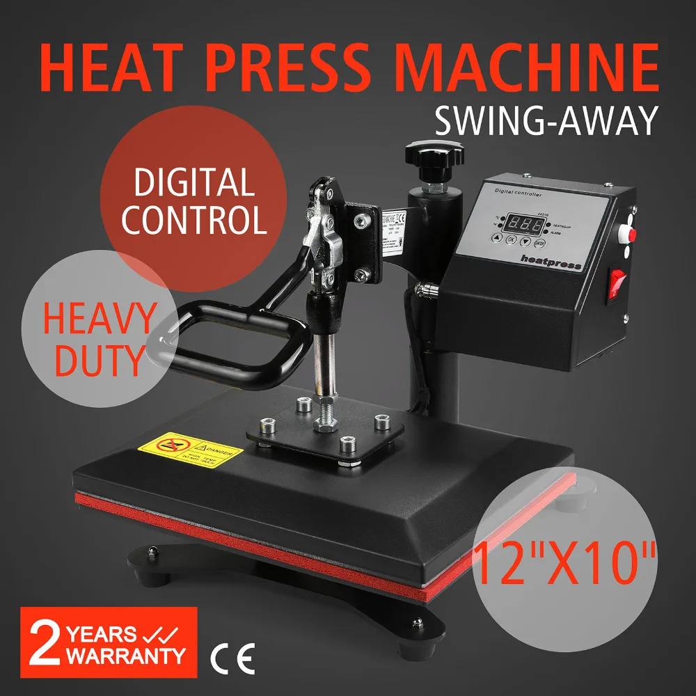 HP230B Swing Away Flat Heat Press Printing T Shirts MachinePower Tool