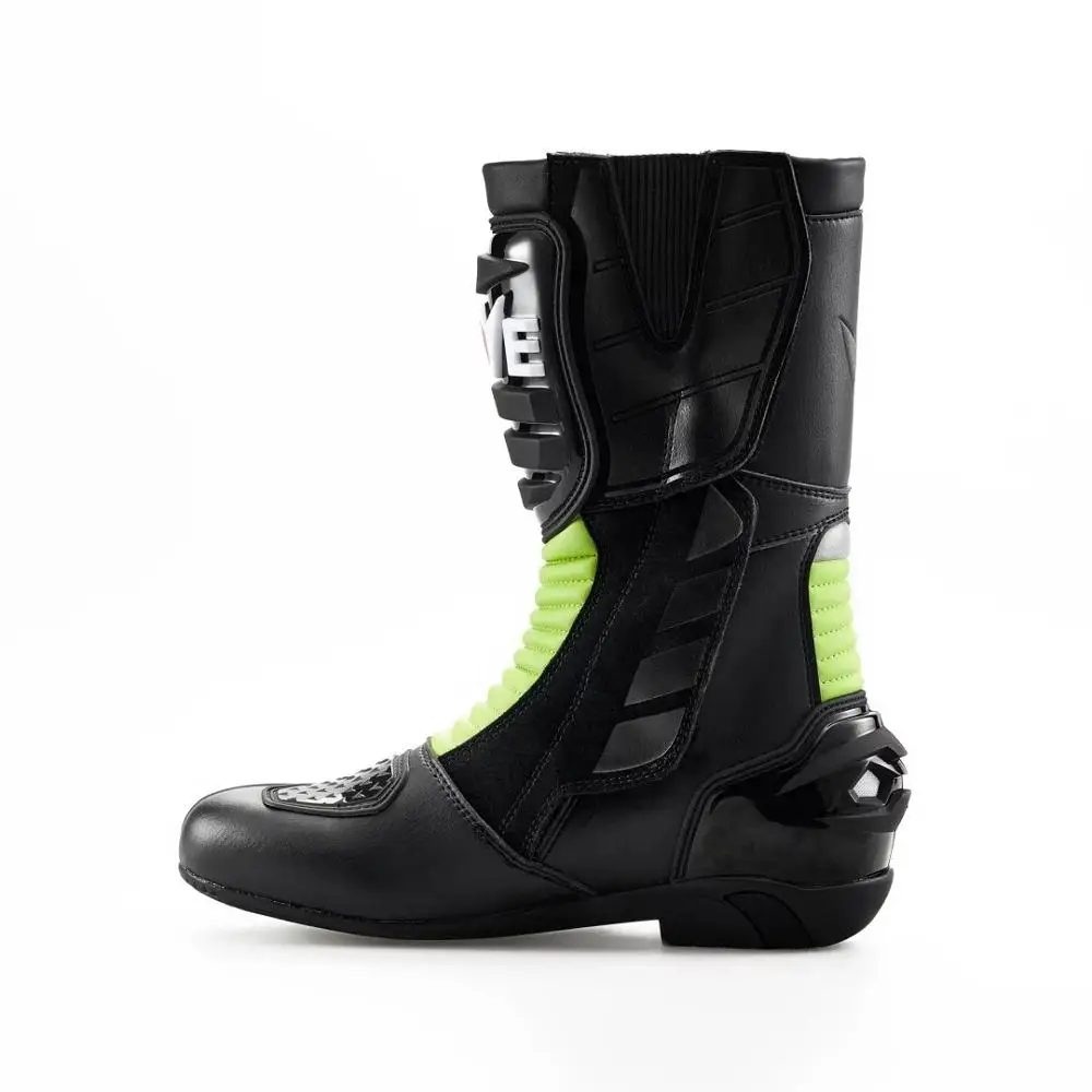 Новые нервы Moto Racing кожаные мотоциклетные ботинки обувь для езды на мотоцикле Спорт дорога Скорость Профессиональный botas для мужчин ems