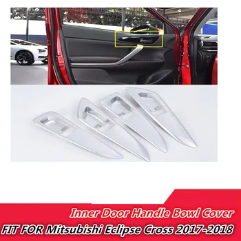 

Fit FOR Mitsubishi Eclipse Cross 2017-2018 ABS Interior CAR Accessories Car Inner Door Handle Bowl Frame 4PCS