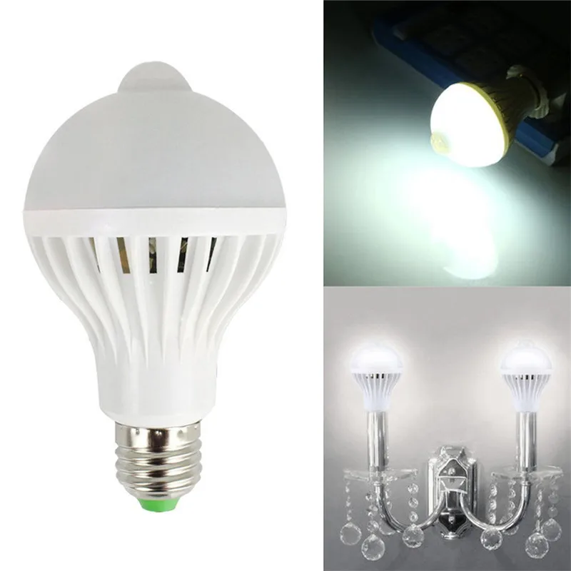 

LumiParty LED PIR Motion Sensor Lamp 9W LED E27 Bulb PIR Infrared Body Lamp With Motion Sensor Lights for Living Room Bathroom
