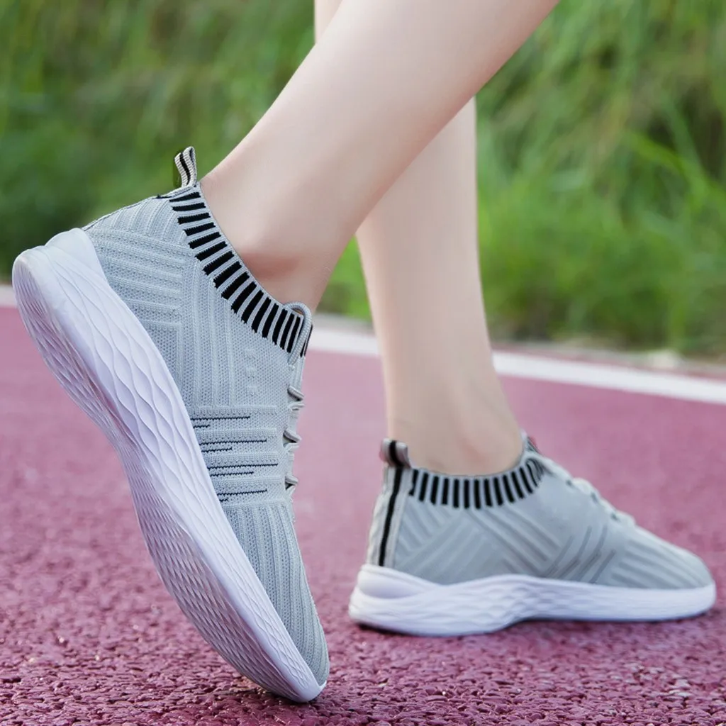 CHAMSGEND/Летняя женская сетчатая спортивная обувь; Повседневная Студенческая обувь для бега; носки; обувь с мягкой подошвой и ремешком; повседневная обувь для бега