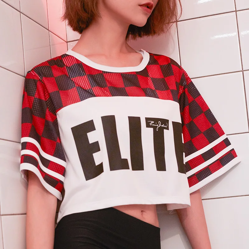 korte t shirts dames U Vrouwen Top Shirts Blouse Sport Training Fitness Korte Shirt Sportkleding Dames Mesh Panel Korte Mouwen Losse Trui Sport Shirt Women Fitness Ladies Fitness Topsshirt Women Sport Aliexpress korte t shirts dames