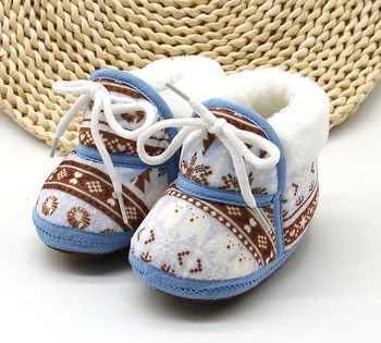 

Cheap High Quality Winter Infant Baby Boy Girl Soft Sole Thick Super Warm Shoes Snow Boots Crib Shoes Bebe Booties