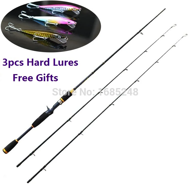 

1.98m 2.10m 2.40m Legend Fast Action casting rods with M/MH action 2 tips, Full Carbon! Fishing Rod. Vala De Pesca.