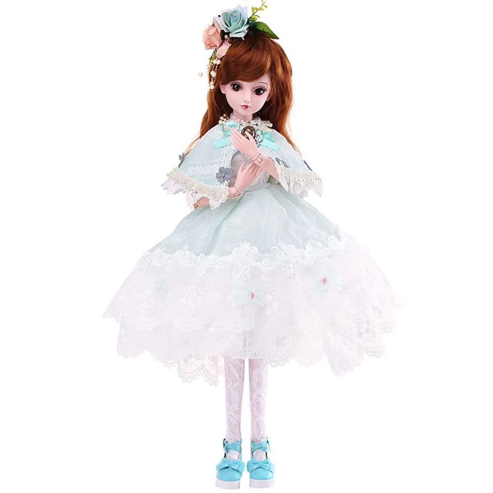 1/3 BJD кукла 60 см/23,6 ''Высота 19 шарнирные куклы(парик+ обувь+ одежда+ волосы+ глаза+ макияж) Коллекция игрушек полный набор - Цвет: Doll-Sophia