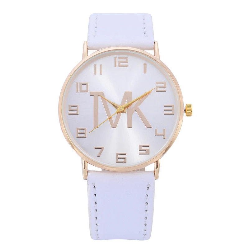 

2019 TVK Brand Women Watches Luxury Leather Strip digital Dial Dress Wristwatch Ladies Gift Quartz Clock Relogio feminino