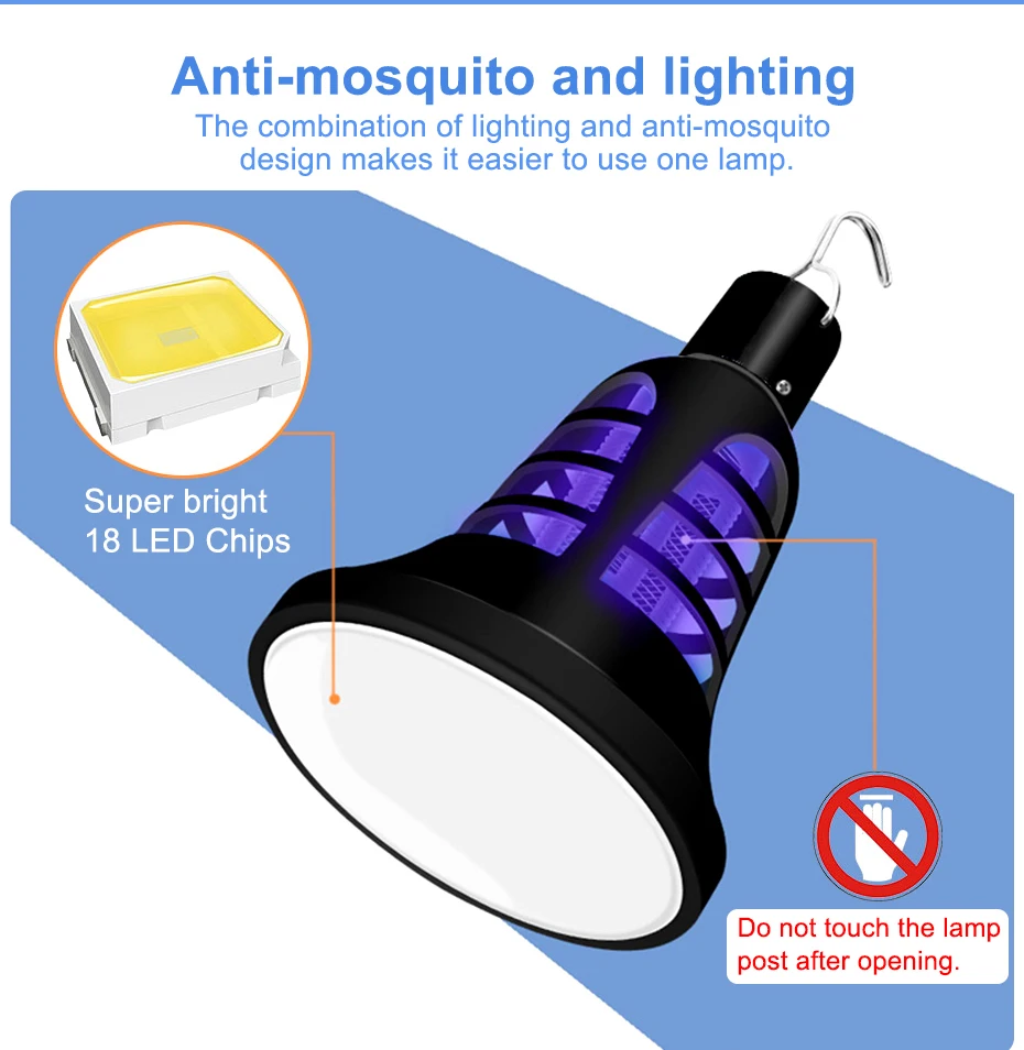 8 Вт USB ошибка Zapper ловушка лампа насекомых против москитов Отпугиватель светильник 220 В Светодиодный лампа от комаров E27 для гостиной борьба с вредителями