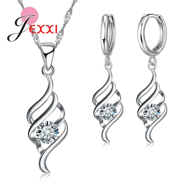 YAAMELI Jewelry Sets For Women Charms Pendant Necklace Hoop Earring Fashion Clas YAAMELI Jewelry Sets For Women Charms Pendant Necklace Hoop Earring Fashion Clas