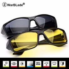 WarBLade новые спортивные очки ночного видения, очки для вождения, поликарбонатные солнцезащитные очки, антибликовые очки UV400 для мужчин