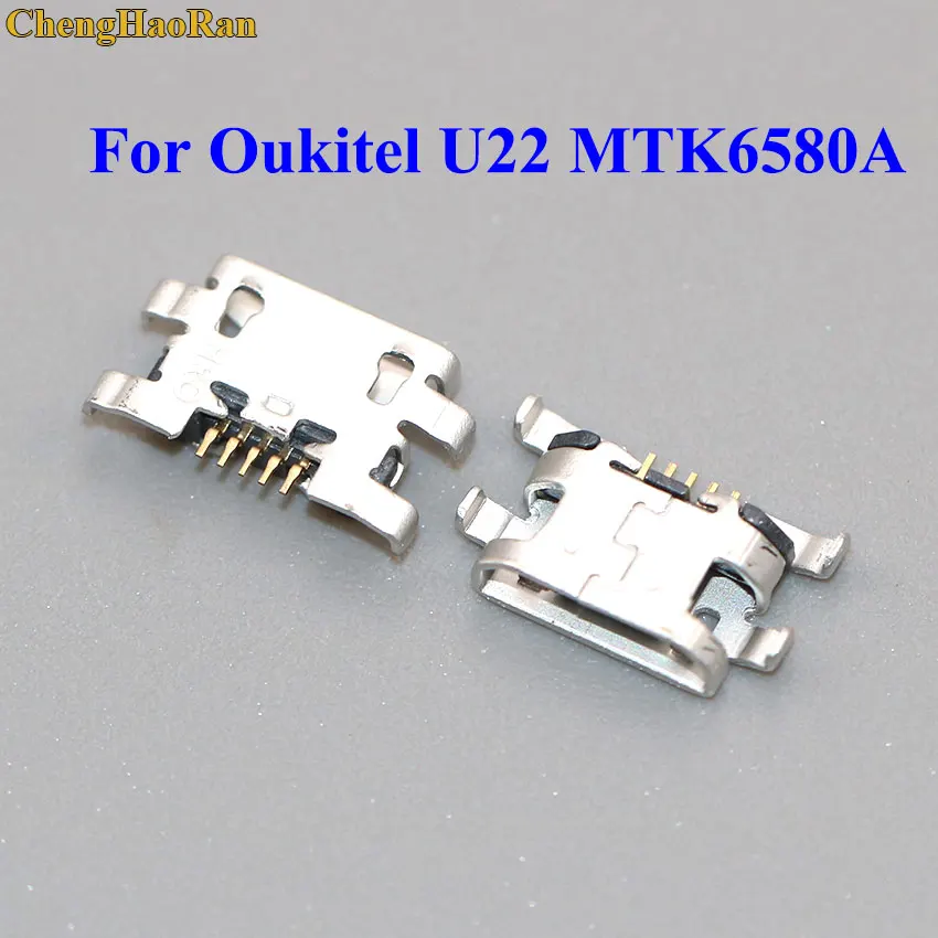 

ChengHaoRan For Oukitel U22 MTK6580A Quad Core micro mini usb jack socket connector charging port dock plug repair parts 5 pin