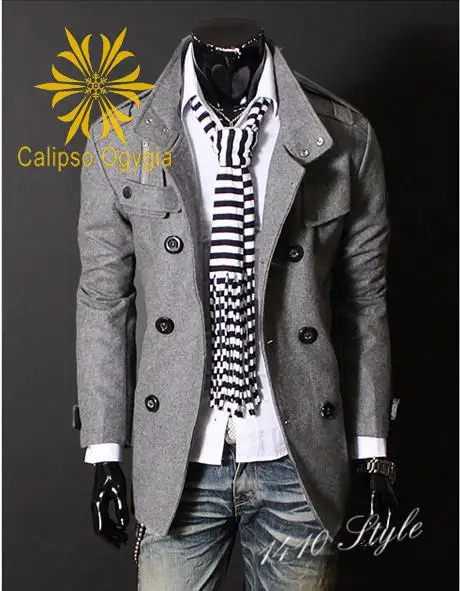 Классический новое поступление мужской черный серый настоящий Мото куртка Slim Fit Stand мужские s пальто COML10
