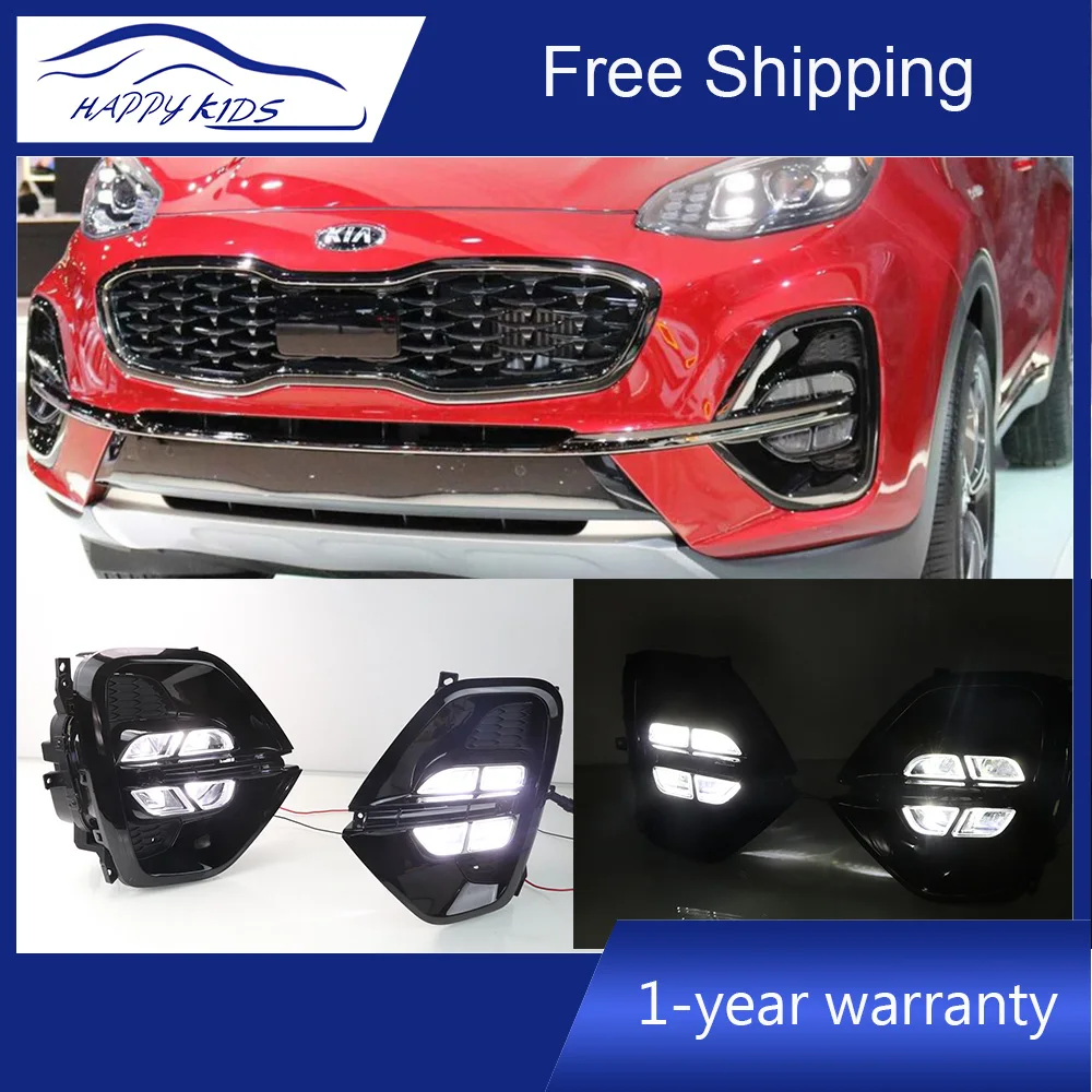 Автомобильные ДХО высшего качества для Kia Sportage 2019 KX5 Светодиодные