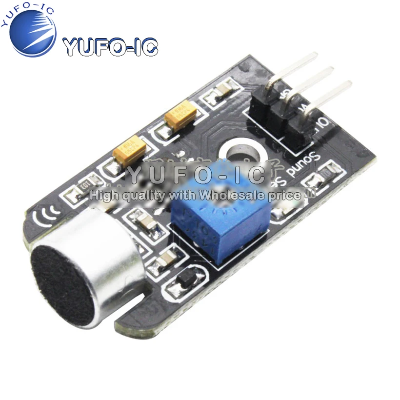 

The blackboard analog output sound sensor module Gao Gan microphone sound size 5 v