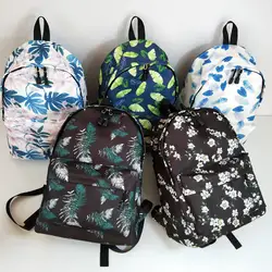 Нейлон рюкзак с принтом Водонепроницаемый Студенческая сумка Легкий школьный рюкзак для 2019