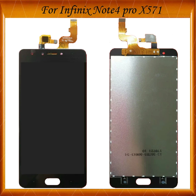 

Black White Color For Infinix Note 4 pro X571 LCD With Touch Screen Digitizer Full Assembly LCD For Infinix X571 Screen