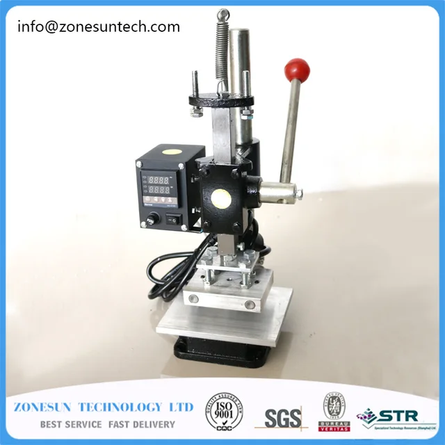 ZONESUN 8cm x 10cm expiry date stamping machine,digital embosser,embossing machine for plastic