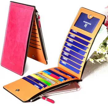 

Long Women Wallet Women Zipper Solid Color Women Card Purse Fashion Wallet Excellent Quality Female Leather Purse Clutch