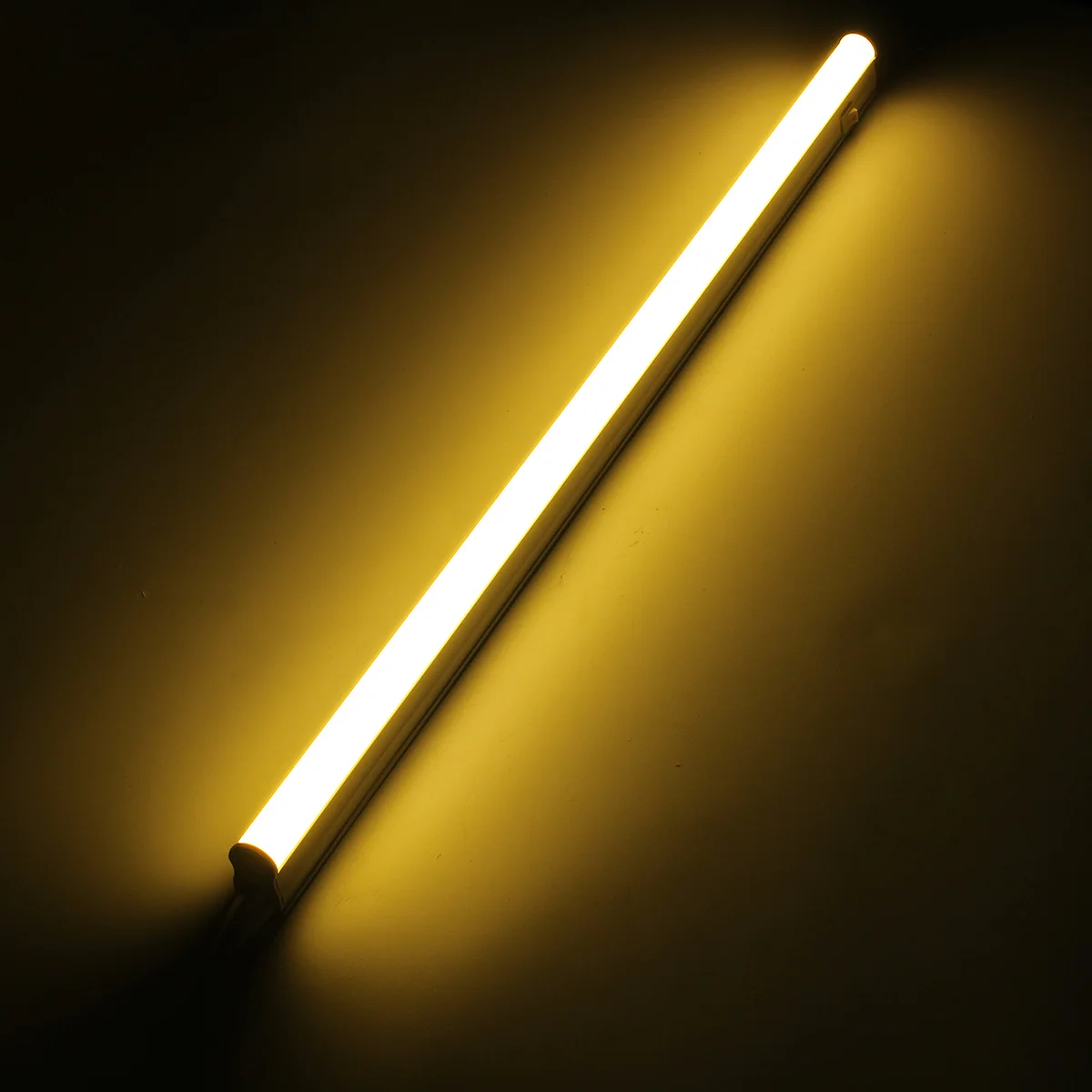 AC85-265V 10 Вт T5 светодиодный светильник лампочка бар светильник с выключателем 2835 SMD 60 см люминесцентная лампа Теплый чистый белый светильник ing - Испускаемый цвет: Тёплый белый