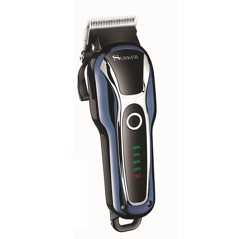 SURKER Парикмахерская Беспроводная Машинка для стрижки волос профессиональный триммер для мужчин и детей резак для волос электрическая машина для резки волос стрижка Adjustabl