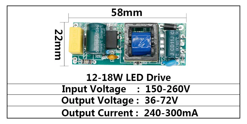 Светодиодный драйвер 1*3W 2*3 Вт 3*3W светодиодный свет AC85-265V Питание постоянный ток Напряжение Управление трансформаторы для "сделай сам"