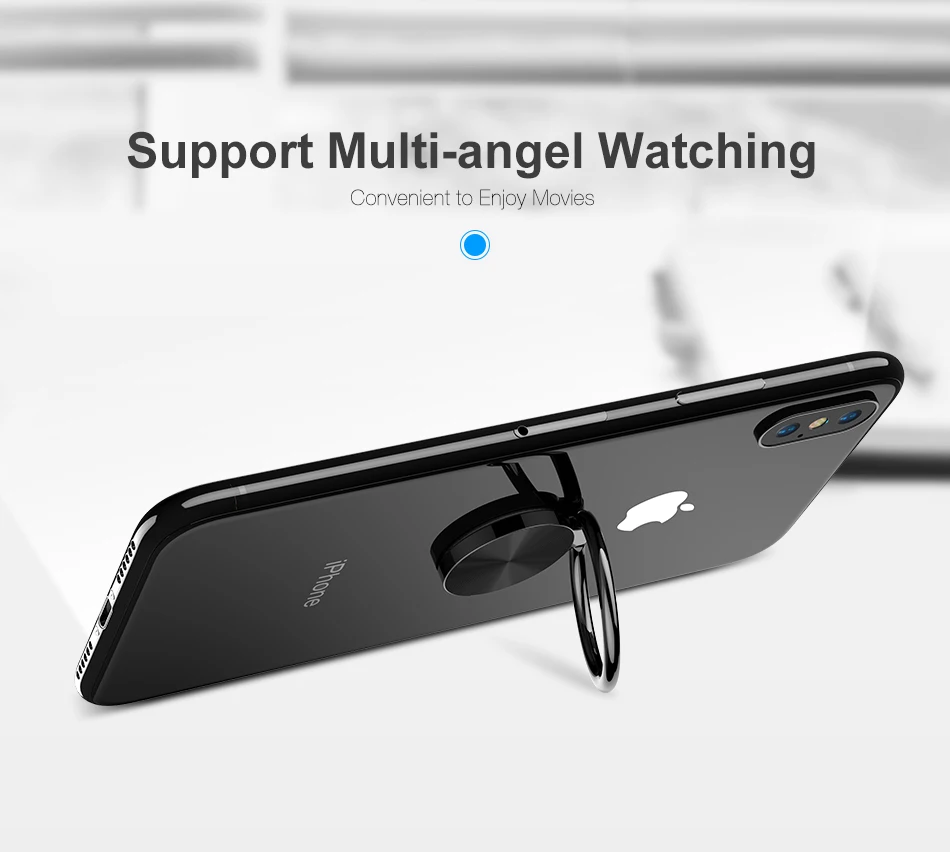 FLOVEME Finger Ring Phone Holder For Samsung S9 Plus For iPhone X 6 6s 7 8 Plus Magnetic Stand Holder For Mobile Phone Support