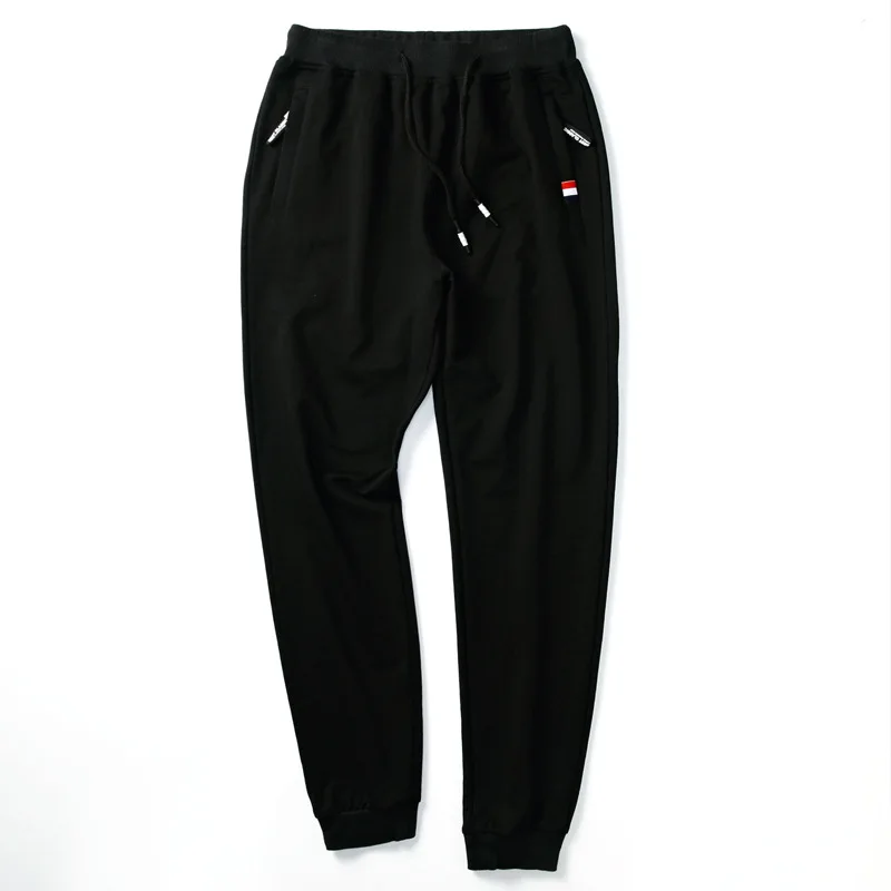 

New Men's Casual Pant Spring Autumn Designer Solid Color Slim Cotton Ankle Length Pants Men Loose Sportwear Pants M-4XL AF860