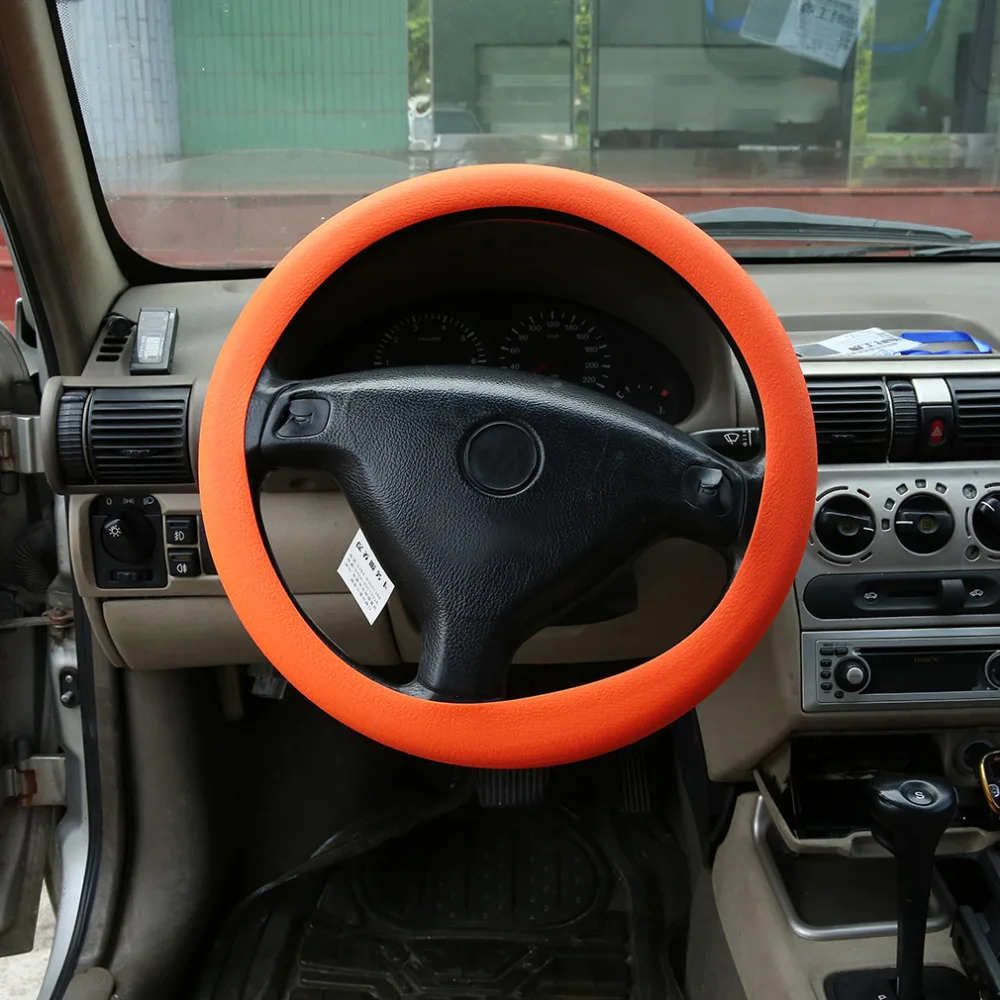 6 Styles Fashional Decoration hot Soft Silicone Steering Wheel Cover Shell Skidproof Odorless Eco-Friendly Protector Hot