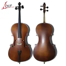 TONGLING High Quality 4/4 3/4 Antique Matte Cello Natural Flamed Maple Violoncello Acoustic Musical Instrument
