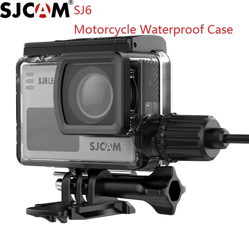 

Original SJCAM SJ6 LEGEND Motorcycle Waterproof Case for SJ6 Sports Charging Case Charger Housing Camera Accessories Clownfish