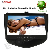 10.1inch Android 5.1 Car Stereo for Honda Accord 2003-2007 GPS Navigation MP5 player with Touch Screen Bluetooth Wifi Free Map 5